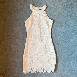 Lulu's White Lace Mini Dress